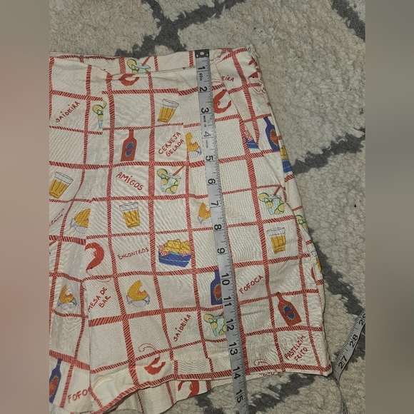 La pompomera novelty printed high waisted shorts womens small - Picture 4 of 6